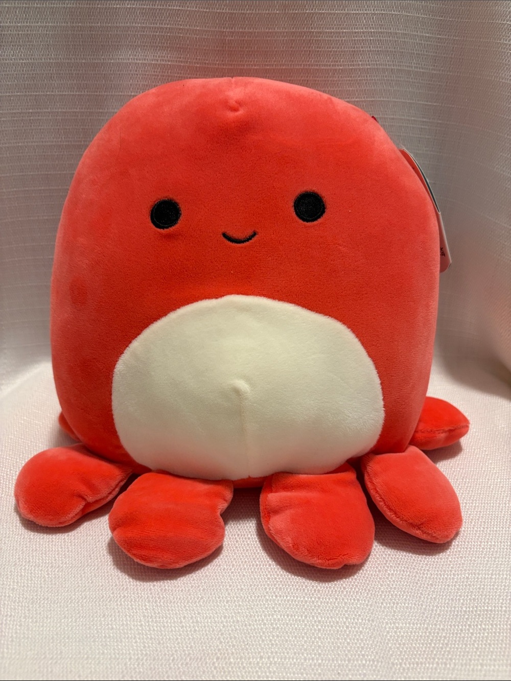 Squishmallows Red Octopus Plush with White Belly